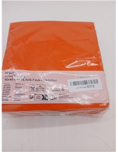 Servilleta Premium de tamaño estándar, pliegue 1/4, 50 servilletas, acabado Airlaid, Rojo 2