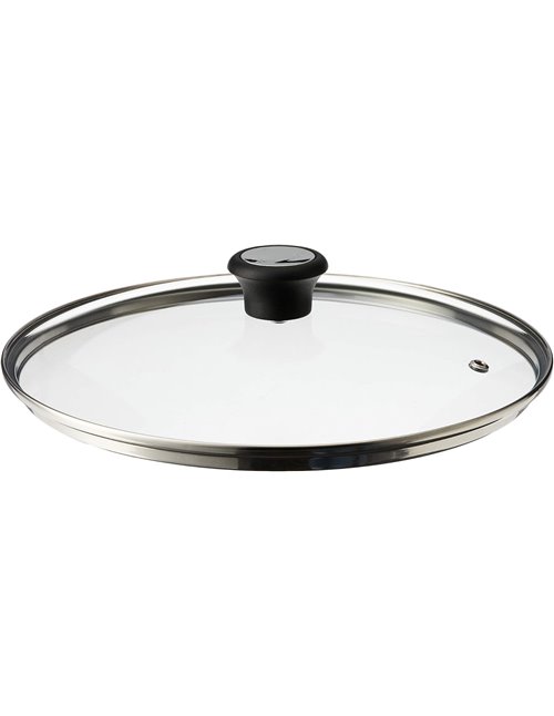 Tefal 28097712 Tapa de Vidrio Compatible, Salida de Vapor, 28 cm - Transparente