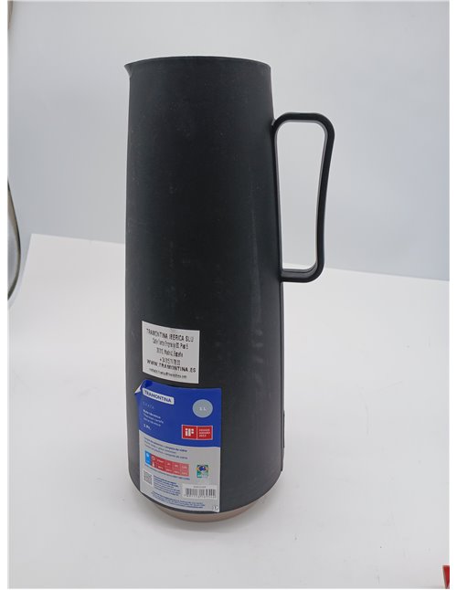 Tramontina Jarra Térmica Termo sin BPA Color Negro Exata 1L
