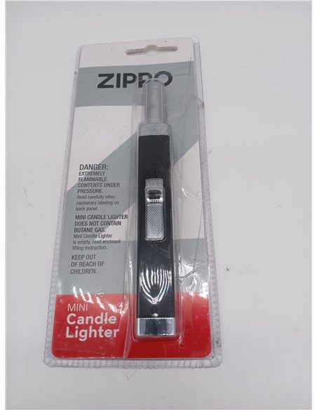 Zippo Encendedor Velas – Negro Mate – Recargable con Gas – Encendido Soft-Touch – Encendedor-Cocina Largo Resistente al Viento