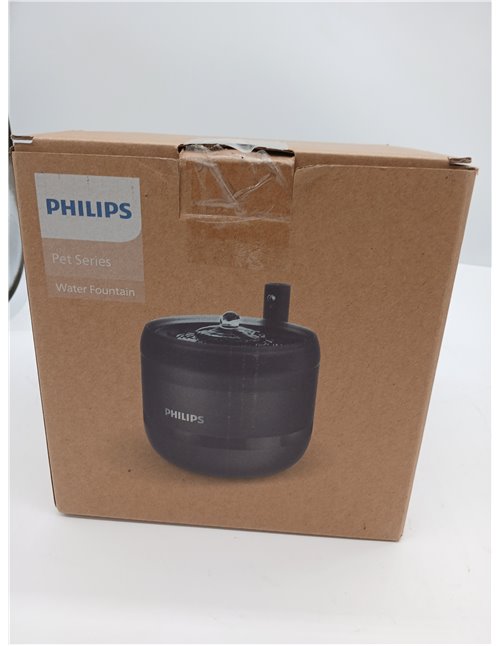 Philips Pet Series Fuente de Agua para Gatos, Cuenco Anti-Derrame, Monitoreo, Activación por Movimiento, Silenciosa (PAW3210/02)