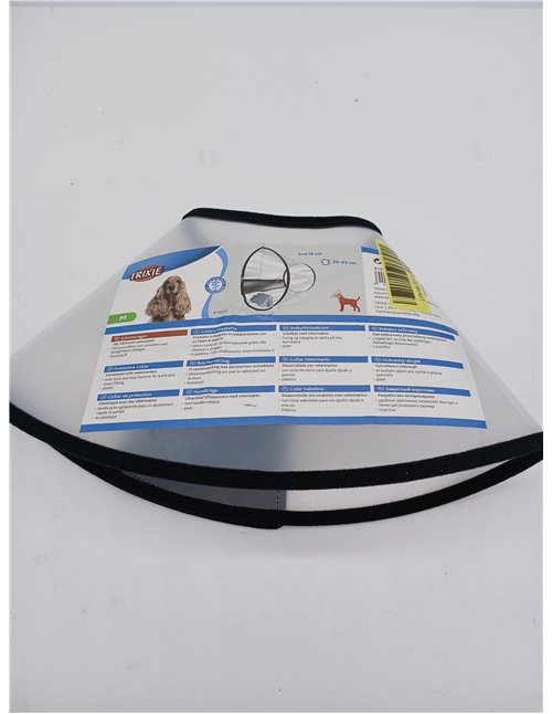 Collar Veterinario con Velcro, M, 36-43cm, 18cm