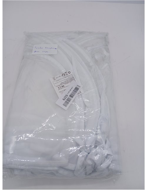 Paquete de 14 fundas transparentes para ropa, bolsas de ropa con protección contra el polvo, fundas blancas para hombros, chaque