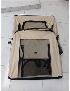lionto Transportín para Perros Bolsa transportín para Perros Transportín Plegable Autobox Bolsa para Animales pequeños, (3XL) 10 2