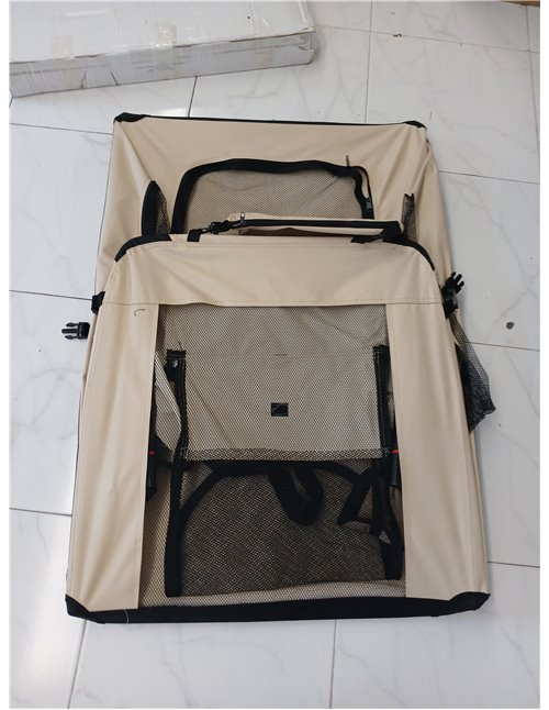 lionto Transportín para Perros Bolsa transportín para Perros Transportín Plegable Autobox Bolsa para Animales pequeños, (3XL) 10