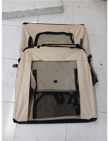 lionto Transportín para Perros Bolsa transportín para Perros Transportín Plegable Autobox Bolsa para Animales pequeños, (3XL) 10