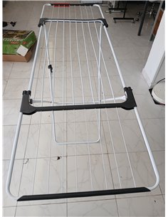 Vileda Surprise Extendible Steel and Aluminium Clothes Airer, 11 to 20 m Laundry Space, Stand for Small Items, Open Measures 110