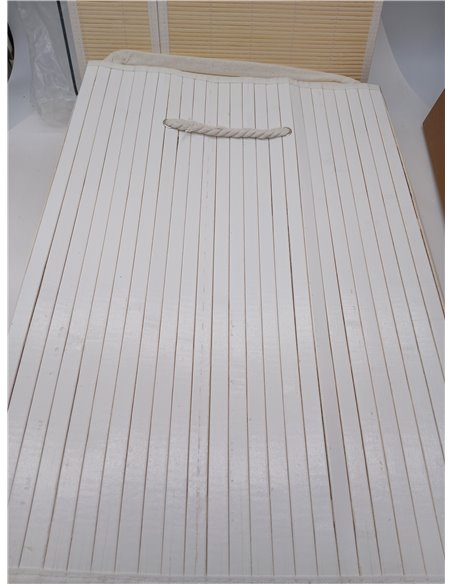 SONGMICS Cesto Ropa Sucia, 150 L, Cesta Ropa Sucia 3 Clasificaciones, con Tapa, Bambú, con Asas, Plegable, Bolsa Interior Extraí