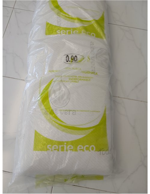 Todocama - Almohada viscoelástica, 90 cm núcleo Compacto. Doble Funda con Cremallera. Tejido Aloe Vera. Termorregulable adaptabi