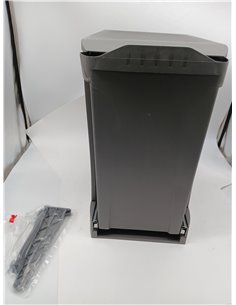 EMUCA - Contenedores de reciclaje para cocina, Cubos de basura bajo fregadero 1x30L, fijación inferior y extracción automática,  2