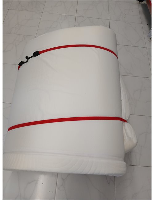 Topper 180 x 200 cm H3, Thickness 7.5 cm, High Density Foam for Pressure Relief, Firm, Mattress Topper 180 x 200 cm, with Remova