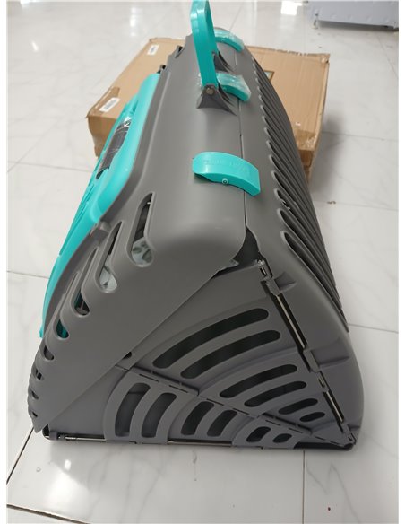 SportPet Designs - Transportín Plegable de Viaje para Gatos – Puerta Delantera Plegable de plástico, Cama Impermeable