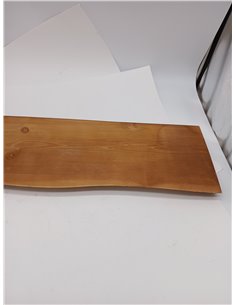 Relaxdays Estantería de Pared rústica, Madera Maciza de Pino, Canto Natural, Estante Flotante, 3x70x22 cm, marrón 2