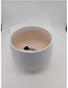 LE TAUCI Maceta de Cerámica Esmaltada, Maceta de 30 cm con Orificio de Drenaje y Plato, Maceta de Interior Duradera para Decorac 2