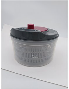 JATA HOGAR HACC4554 - Centrifugadora de Ensalada 3L, Escurridor de Verduras Manual con Manivela, Secador de Lechuga, Sin BPA, Fá 2