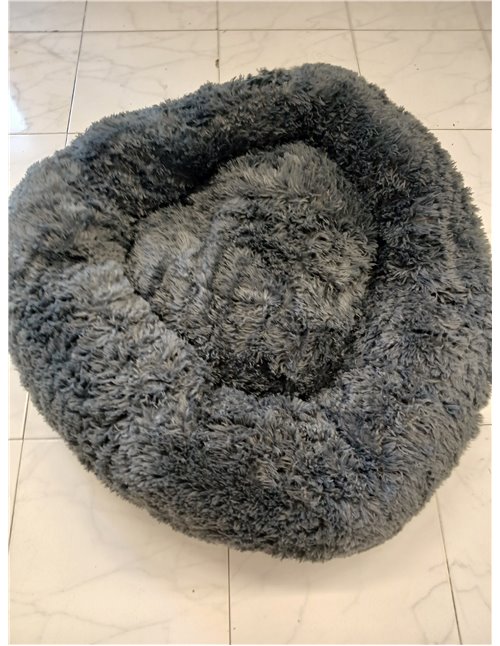 lionto Cama Tipo Donut para Perros y Gatos, Cama Redonda mullida para Mascotas pequeñas y Grandes, Ø 100 cm, cojín Suave de Felp