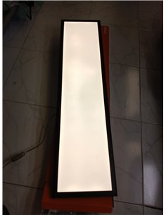 BRILONER - Plafón LED, Panel LED, Ultra Plano, 22W, 2200 Lúmenes, 4000 Kelvin, 100x25x6cm, Luz LED, Lampara Techo, Ideal para Co 2