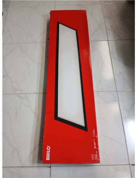 BRILONER - Plafón LED, Panel LED, Ultra Plano, 22W, 2200 Lúmenes, 4000 Kelvin, 100x25x6cm, Luz LED, Lampara Techo, Ideal para Co