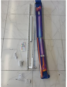 OSRAM - Lámpara de pie (2000 mm, 20 W, RGBW, 2700-6500 K, WiFi, mando a distancia, blanco, luz ambiental 2