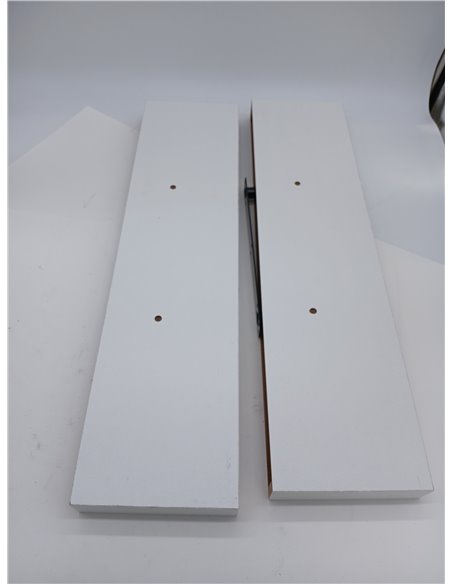 Relaxdays Estantes Pared Colgantes, Pack de 3, 60 x 15 cm, Baldas Flotantes, MDF, Diseño Moderno, Set Repisas, Blanco