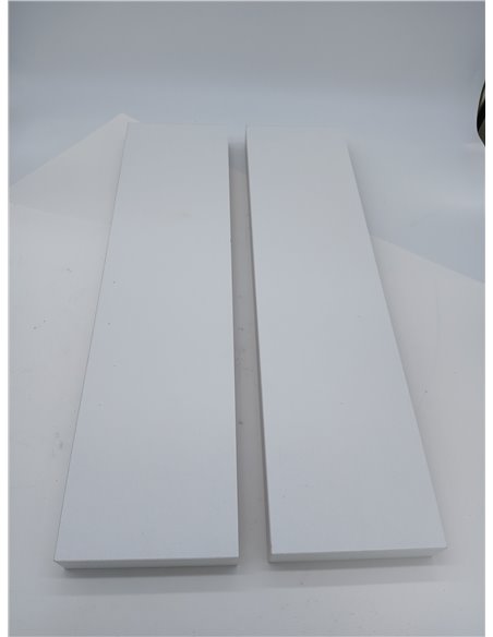 Relaxdays Estantes Pared Colgantes, Pack de 3, 60 x 15 cm, Baldas Flotantes, MDF, Diseño Moderno, Set Repisas, Blanco
