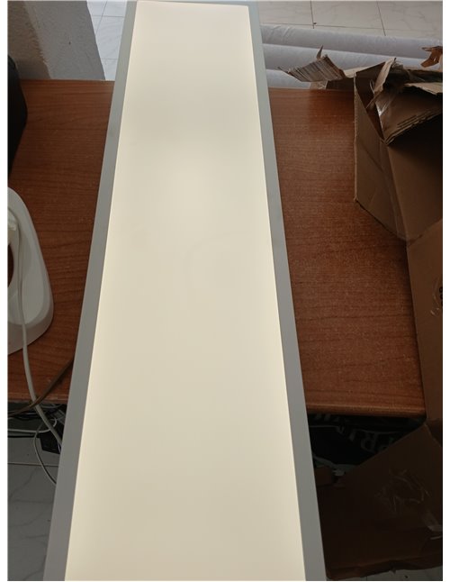 BRILONER - Plafón LED Ultra Plano, Panel Rectangular 100x25x6cm, 22W, 2200 Lúmenes, Lámpara de Techo Para Cocina, Luz Blanca
