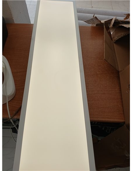 BRILONER - Plafón LED Ultra Plano, Panel Rectangular 100x25x6cm, 22W, 2200 Lúmenes, Lámpara de Techo Para Cocina, Luz Blanca