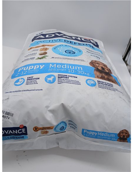 Advance Medium Puppy, Pienso para Perros Puppy (2 a 15 meses) de Razas Medianas con Pollo, 12kg