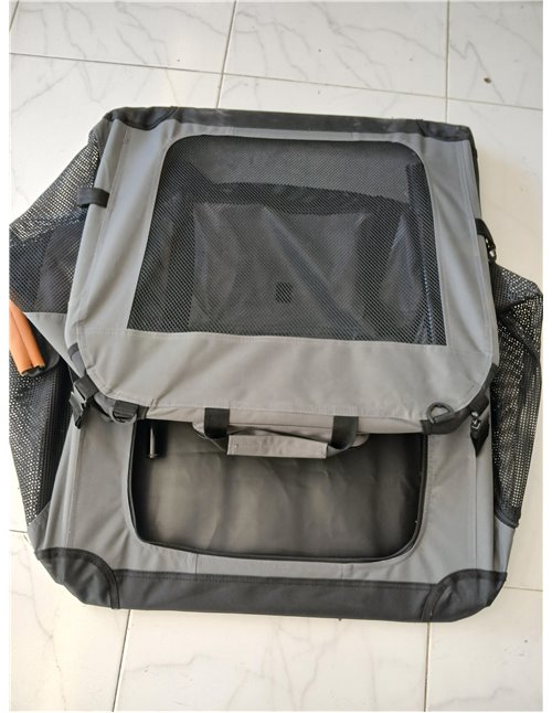morpilot Transportín Perro Gato, Bolsa Transporte Transpirable para Mascotas, Portador de Viaje con Correa de Hombro Ajustable, 