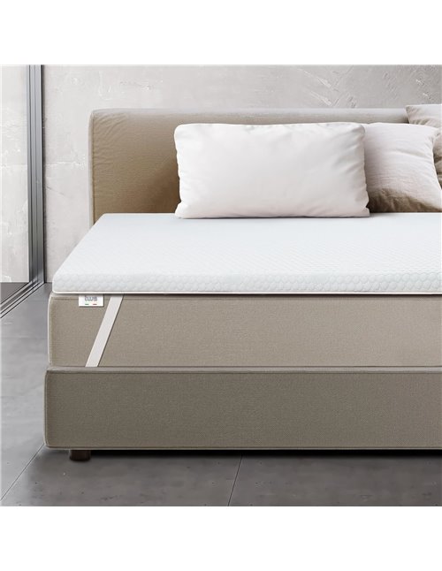 Topper Viscoelastico Memory Foam 130 x 180 H3 | Corrector de colchón de 6 cm | Topper Colchon