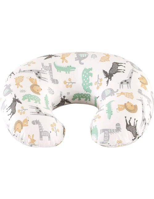 Almohada de lactancia, almohada ergonómica de apoyo para bebé, almohadas de alimentación esenciales para biberón y lactancia, re