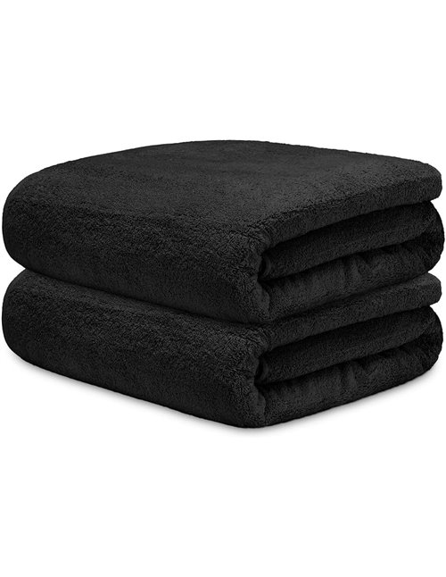 DECASATEXTIL Juego 2 Toallas Baño Grandes 70x140cm Algodón 450g/m² – Suaves y Absorbentes – Toallas de Ducha para Hogar, Gimnasi