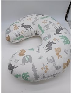Almohada de lactancia, almohada ergonómica de apoyo para bebé, almohadas de alimentación esenciales para biberón y lactancia, re 2