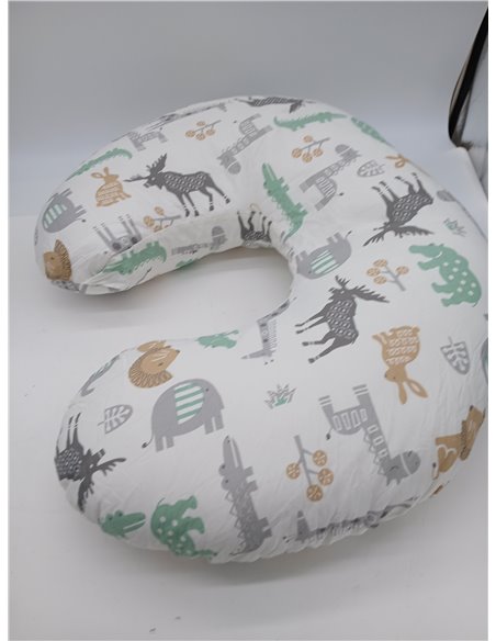 Almohada de lactancia, almohada ergonómica de apoyo para bebé, almohadas de alimentación esenciales para biberón y lactancia, re