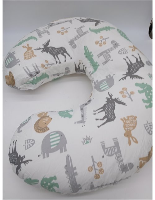 Almohada de lactancia, almohada ergonómica de apoyo para bebé, almohadas de alimentación esenciales para biberón y lactancia, re