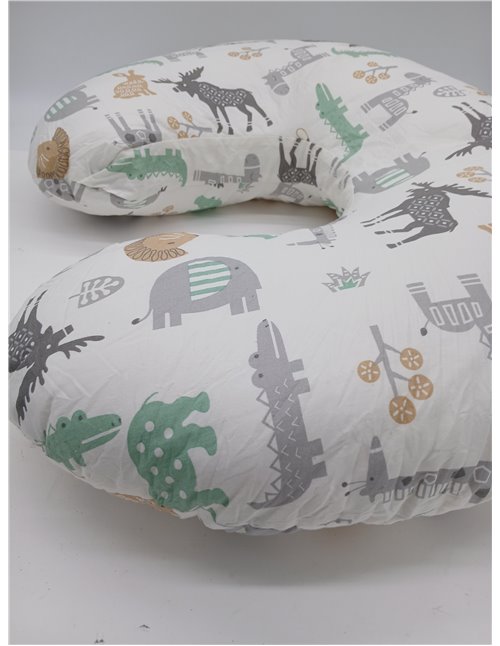 Almohada de lactancia, almohada ergonómica de apoyo para bebé, almohadas de alimentación esenciales para biberón y lactancia, re