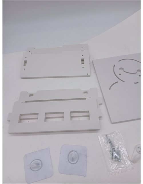 Caja Router, Caja Router Pared, Router Rack 22 * 20 * 8.5 CM, Soporte Router Pared para Ocultar Cables Y Tomas de Router Blanco
