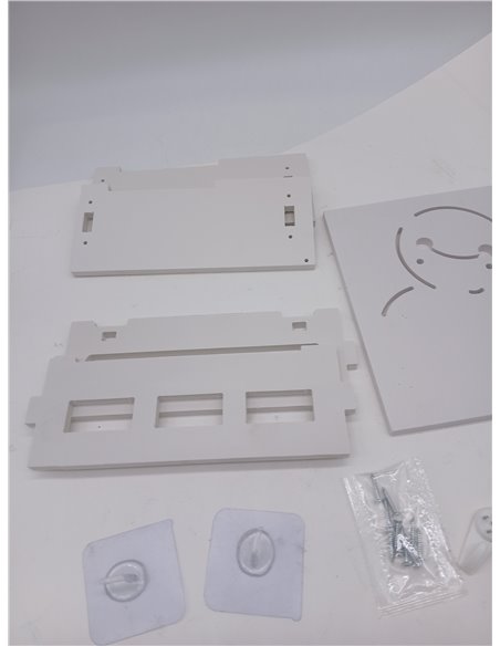Caja Router, Caja Router Pared, Router Rack 22 * 20 * 8.5 CM, Soporte Router Pared para Ocultar Cables Y Tomas de Router Blanco