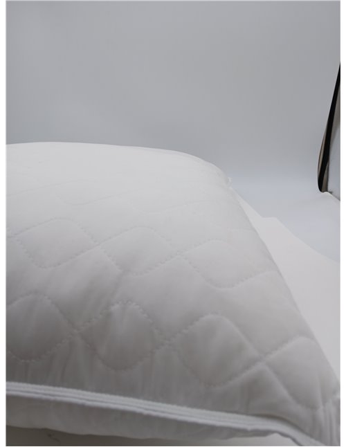 Almohada de Plumas Deodar 50x70, Almohada de Dormir de Lujo de Plumas de Oca, Funda 100% Algodón Orgánico, Lavable, Certificado 