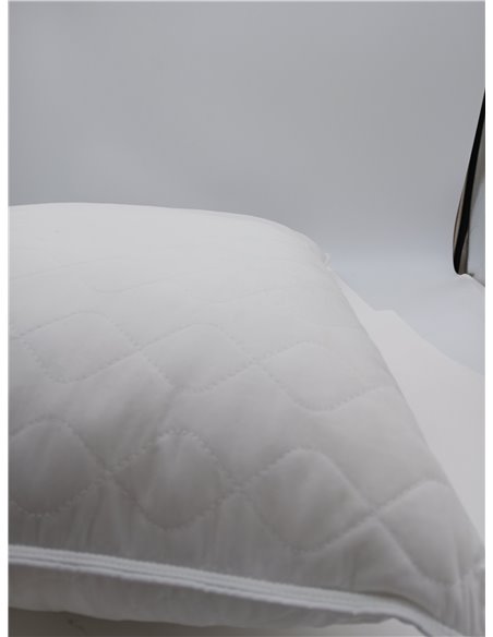 Almohada de Plumas Deodar 50x70, Almohada de Dormir de Lujo de Plumas de Oca, Funda 100% Algodón Orgánico, Lavable, Certificado 