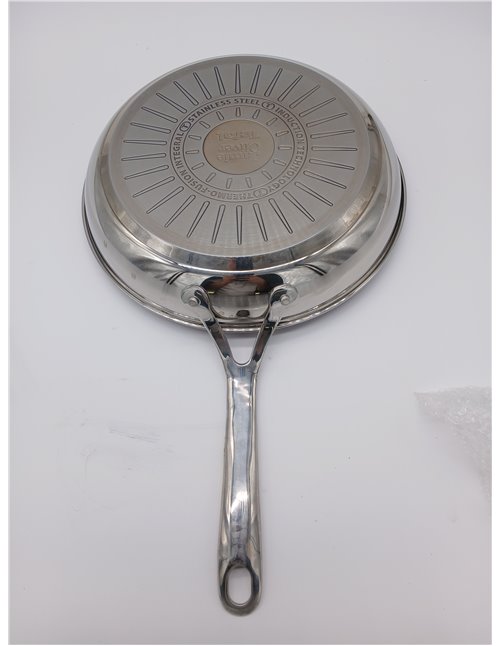 Tefal Jamie Oliver - Sartén de 28 cm, Apto inducción, sin revestimiento antiadherente, Thermo-Fusion, apto lavavajillas y horno,