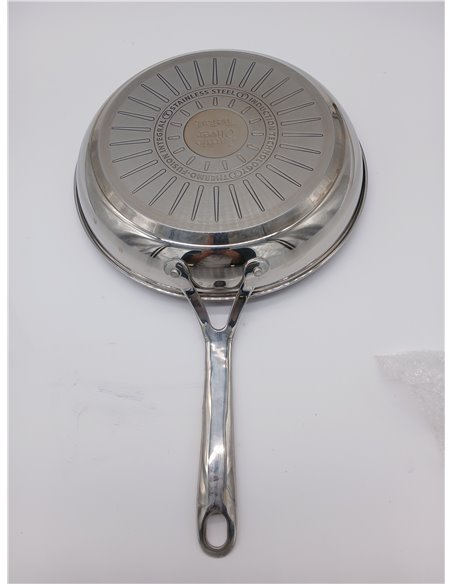 Tefal Jamie Oliver - Sartén de 28 cm, Apto inducción, sin revestimiento antiadherente, Thermo-Fusion, apto lavavajillas y horno,