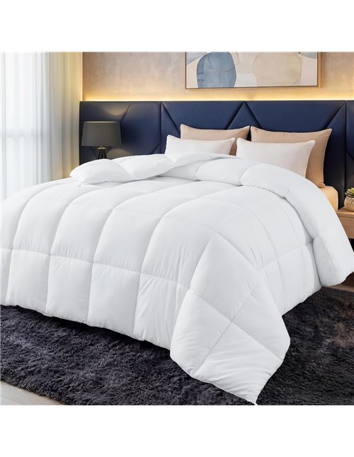 Utopia Bedding Edredón nórdico 200x220 cm, Edredón para Todas Las Estaciones para Cama 105/120 con 280 gr/m² Filamento de Poliés