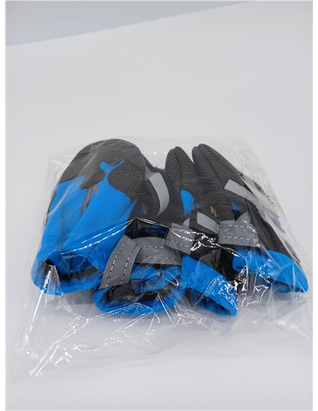 Zapatos para Perros, Juego de 4 Botas Perro, Patucos Perros con Correas Reflectantes Ajustables y Suela Antideslizante, Protecto