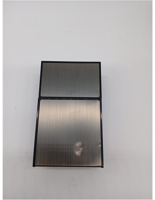  Estuche para cigarrillos con encendedor para 100 mm, capacidad magnética de 20, encendedor recargable resistente al viento