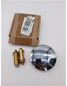 tapones de repuesto para fregadero, tapón de latón apto para 36-39 mm, para uso en cocinas y baños, tapón de lavabo cromado de 6 2