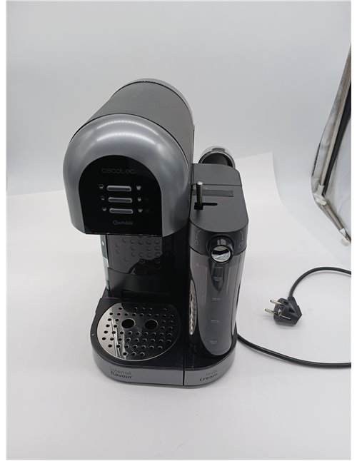 Cecotec Cafetera Semiautomática Power Instant-ccino 20 Chic Serie Nera. para café molido y en cápsulas, 20 Bares, Depósito de Le