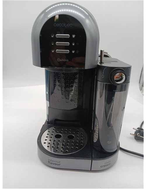 Cecotec Cafetera Semiautomática Power Instant-ccino 20 Chic Serie Nera. para café molido y en cápsulas, 20 Bares, Depósito de Le
