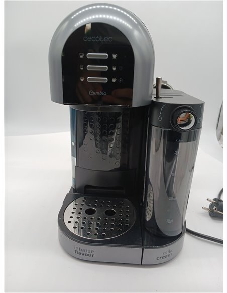 Cecotec Cafetera Semiautomática Power Instant-ccino 20 Chic Serie Nera. para café molido y en cápsulas, 20 Bares, Depósito de Le