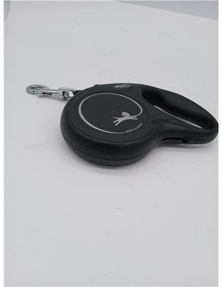 flexi® Classic S Cordón 8 m negro, correa extensible para perros hasta máx. 12 kg